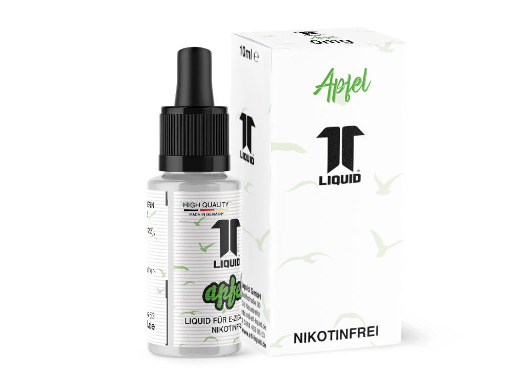 10x Elf-Liquid - Apfel - Nikotinsalz Liquid 0 mg/ml