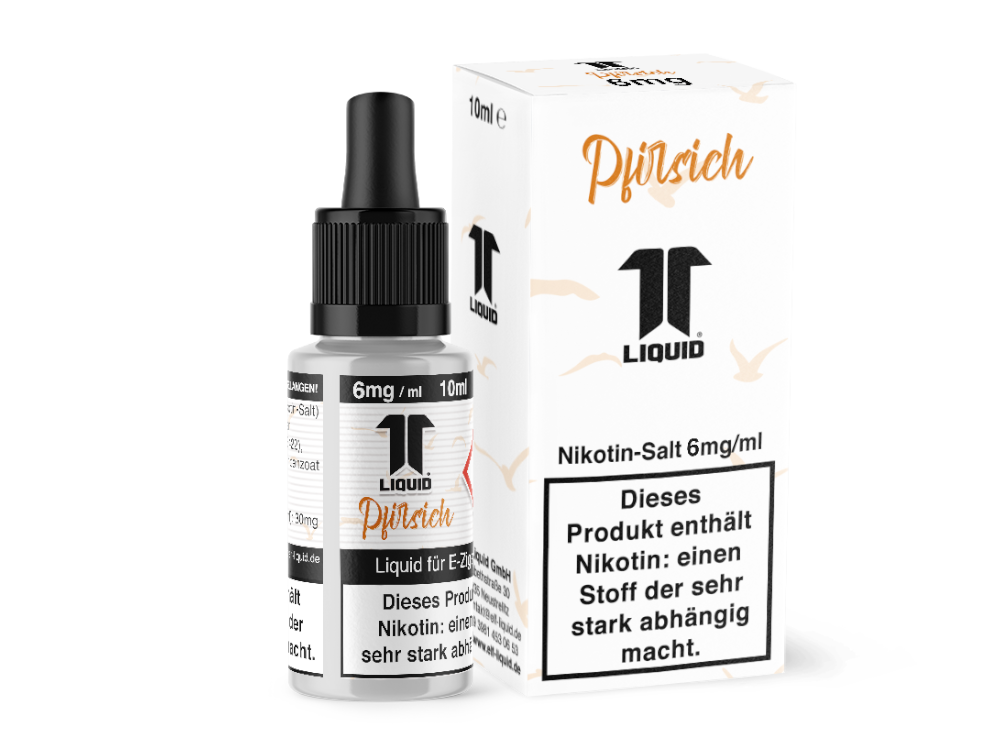 10x Elf-Liquid - Pfirsich - Nikotinsalz Liquid 6 mg/ml