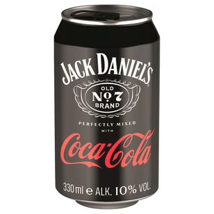 24x  Jack Daniel's & Coca-Cola 10% vol. 330 ml