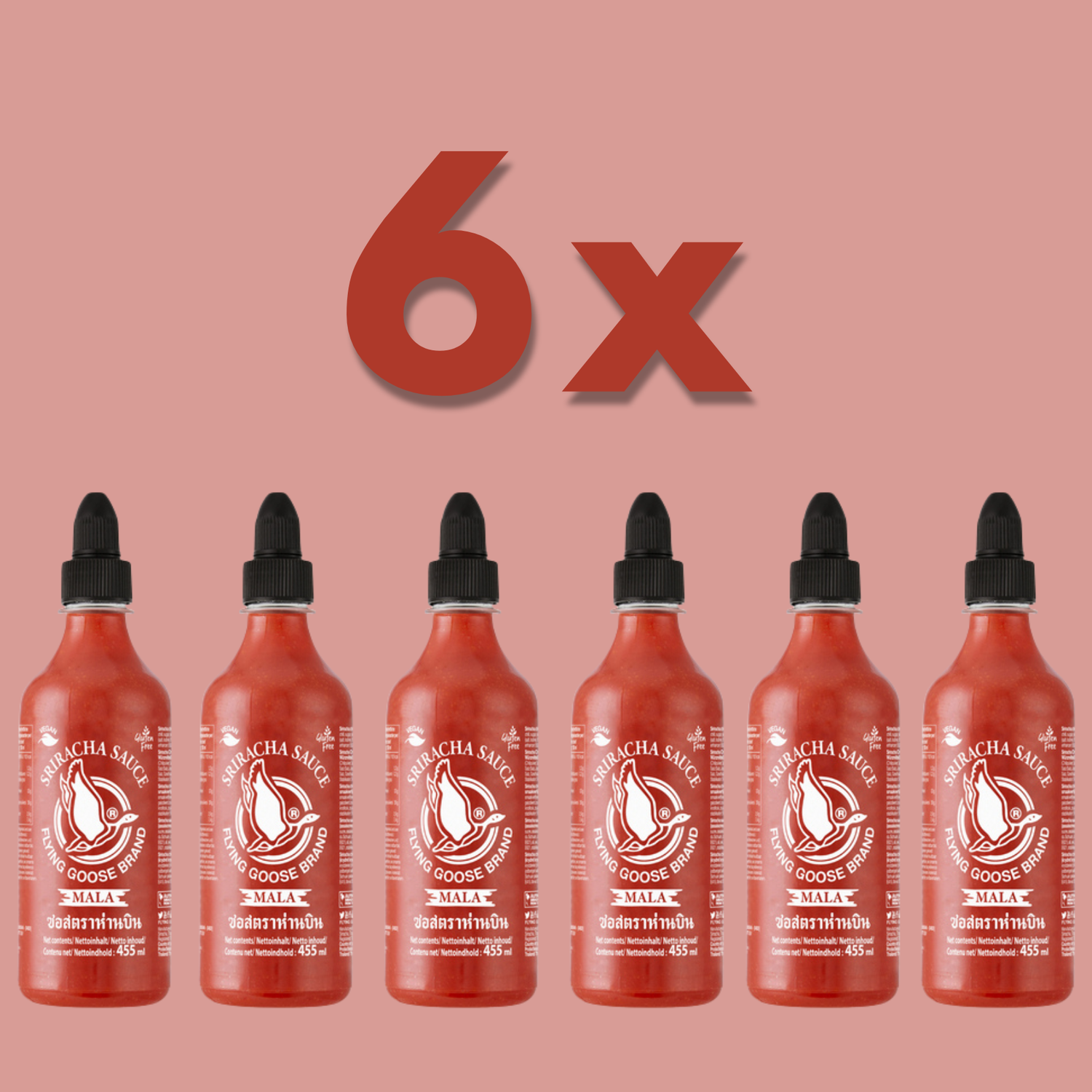 6 x Chilli Sauce Sriracha Mala