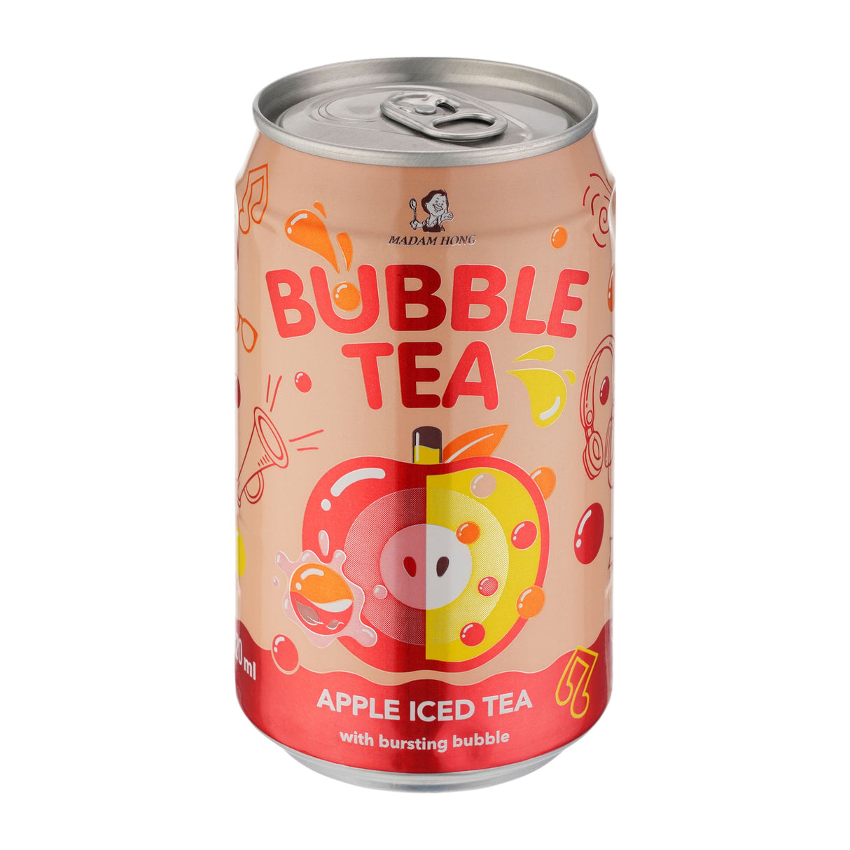 24x Madam Hong Bubble Tea - Apple Iced Tea 320ml