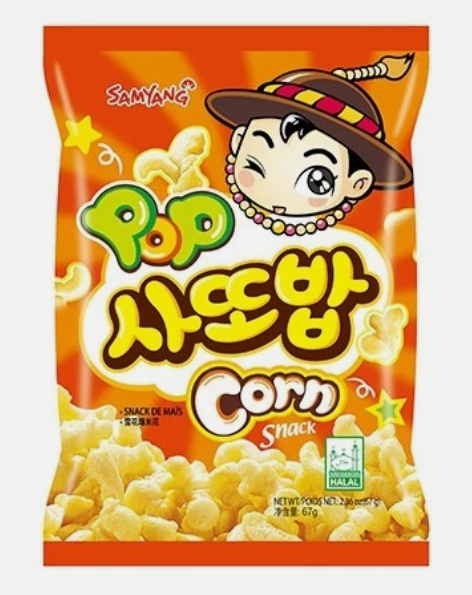 SAMYANG Sattobab Pop Corn Snack 67g