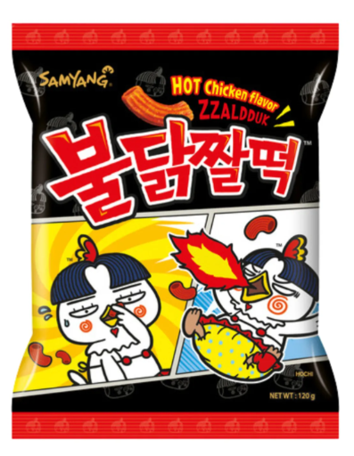 SAMYANG Hot Chicken Zzaldduck Snack (Topokki Form) 120g