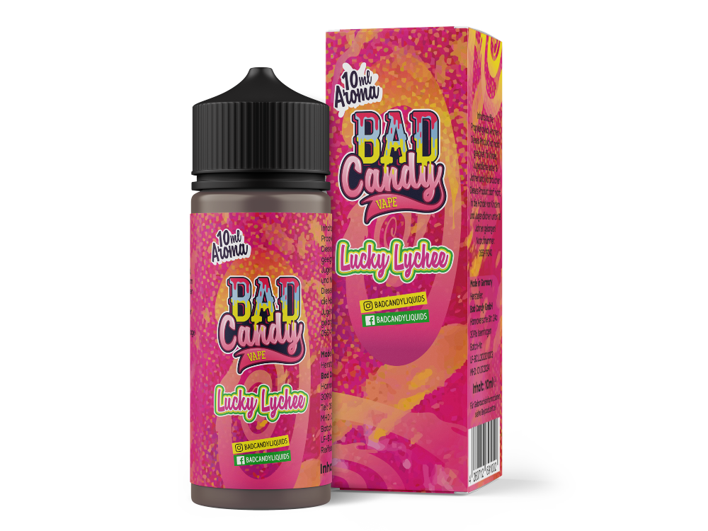 3x Bad Candy Liquids - Aroma Lucky Lychee 10 ml