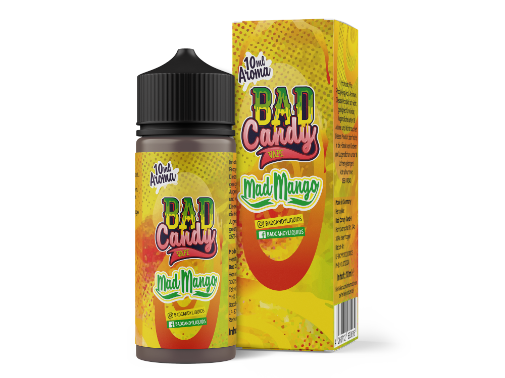 3x Bad Candy Liquids - Aroma Mad Mango 10 ml