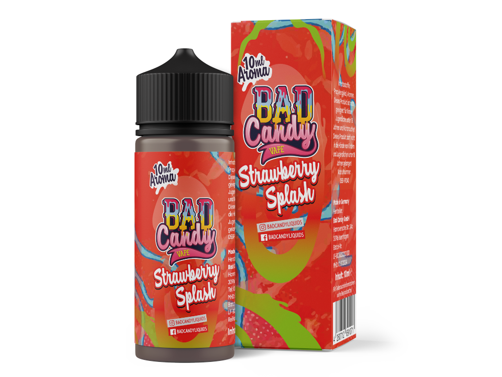 3x Bad Candy Liquids - Aroma Strawberry Splash 10 ml