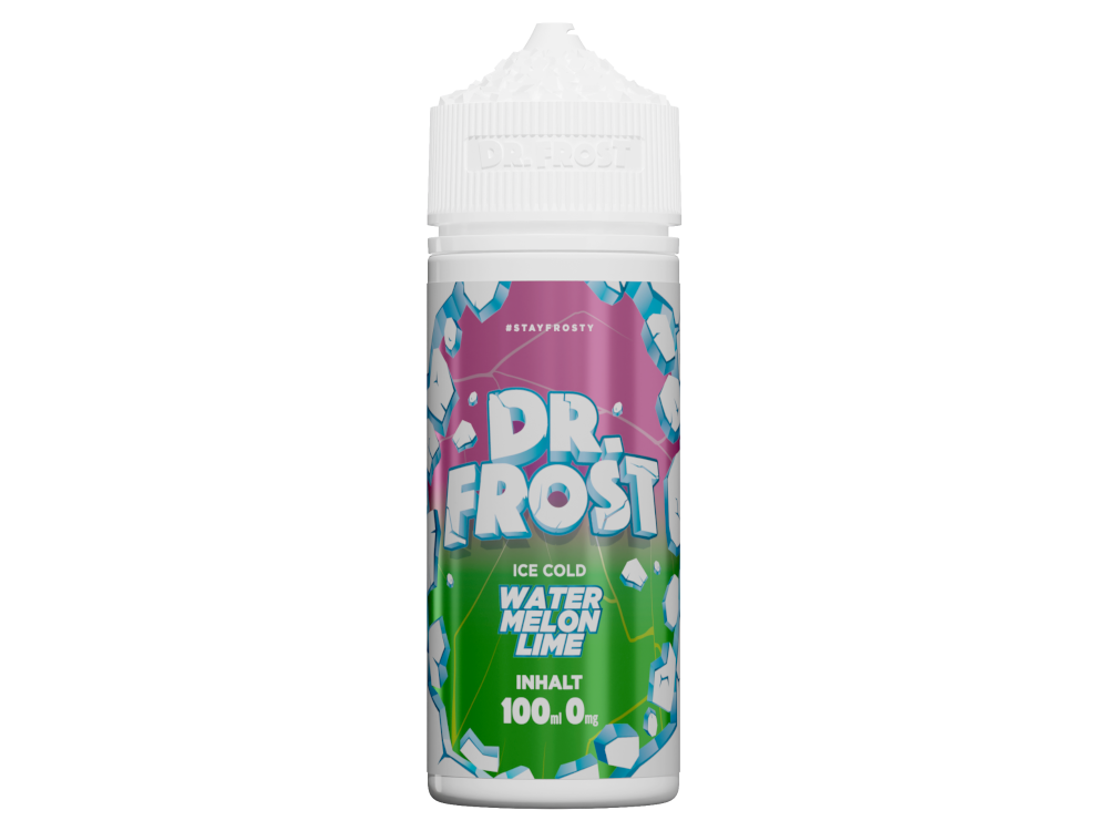 10x Dr. Frost - Ice Cold - Watermelon Lime - 100 ml 0 mg/ml