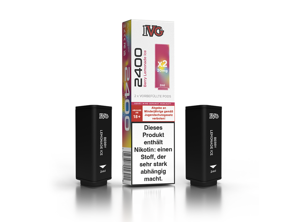 10x IVG - 2400 Pod Berry Lemonade Ice 20 mg/ml (2 Stück pro Packung)