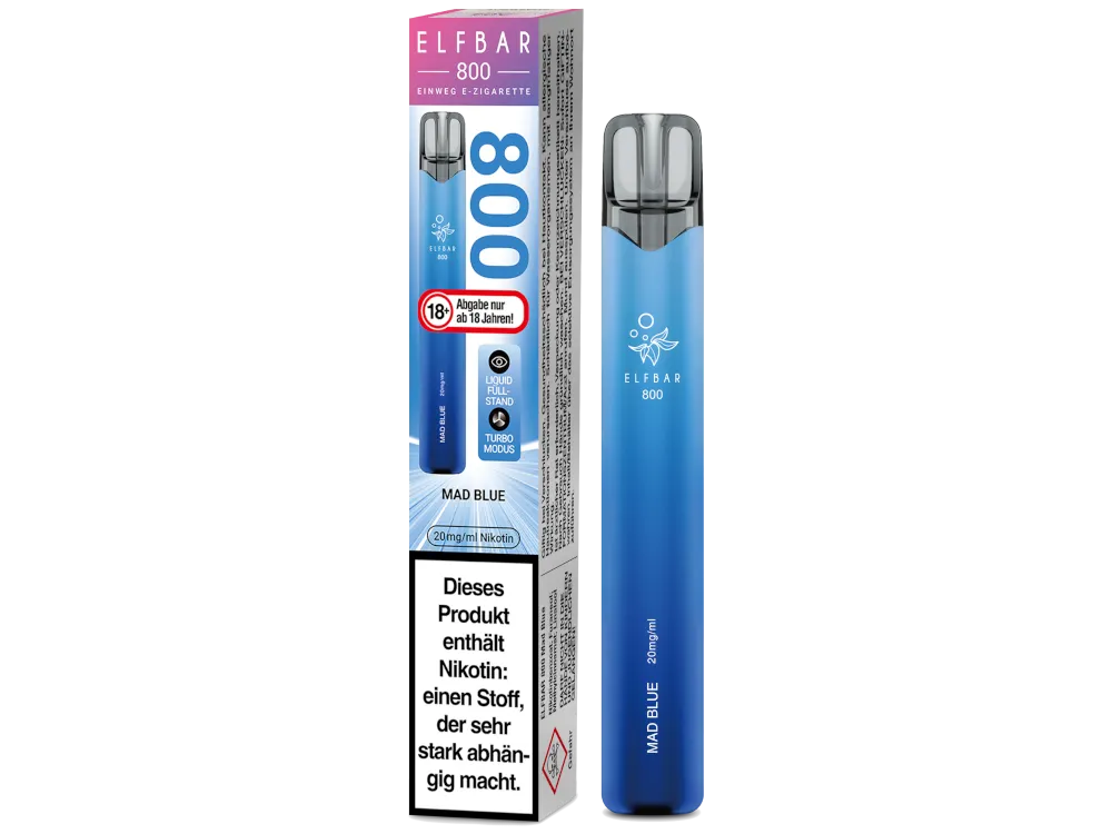 10x Elfbar 800 Mad Blue Einweg E-Zigarette