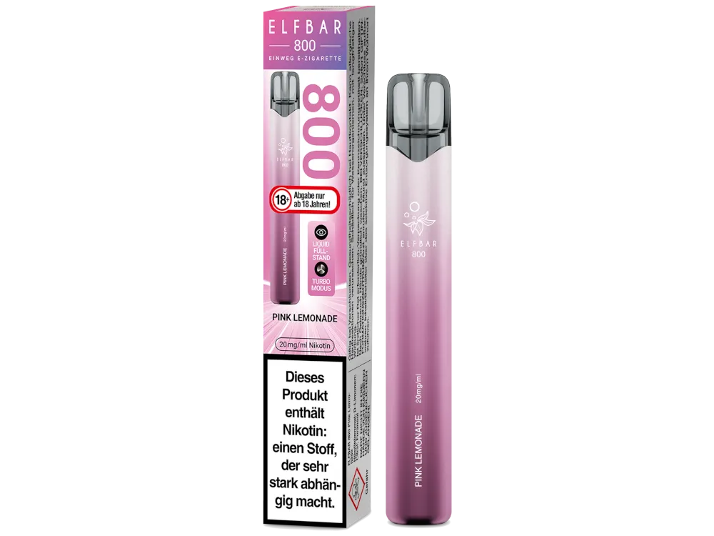 10x Elfbar 800 Pink Lemonade Einweg E-Zigarette