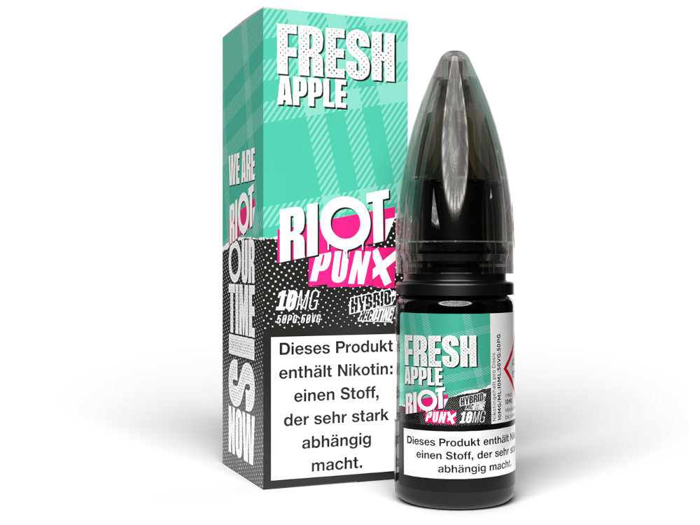 50x Riot Squad - PUNX - Fresh Apple - Hybrid Nikotinsalz Liquid 10 mg/ml