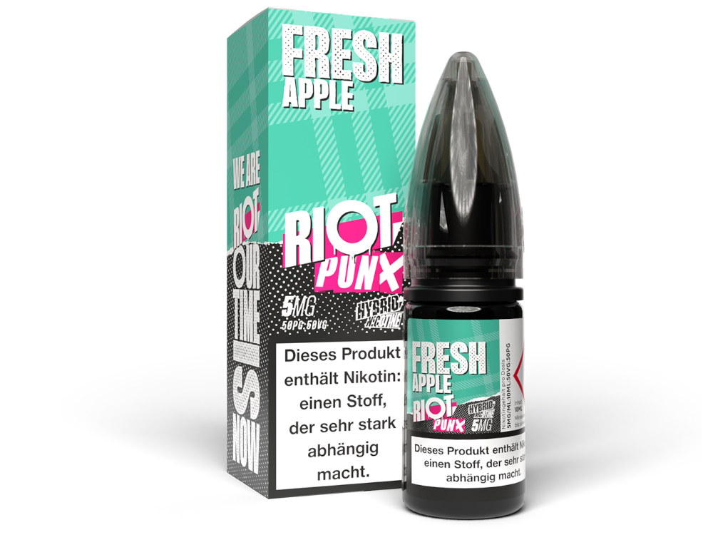 50x Riot Squad - PUNX - Fresh Apple - Hybrid Nikotinsalz Liquid 5 mg/ml