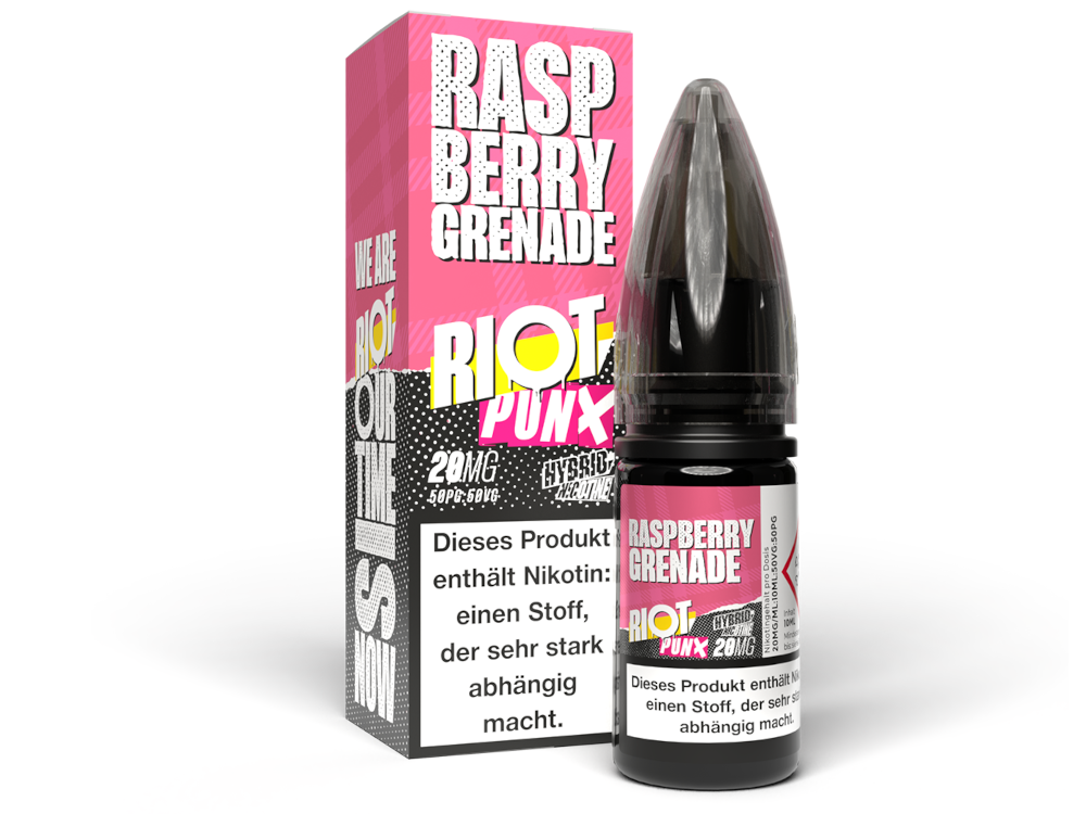 50x Riot Squad - PUNX - Raspberry Grenade - Hybrid Nikotinsalz Liquid 20 mg/ml