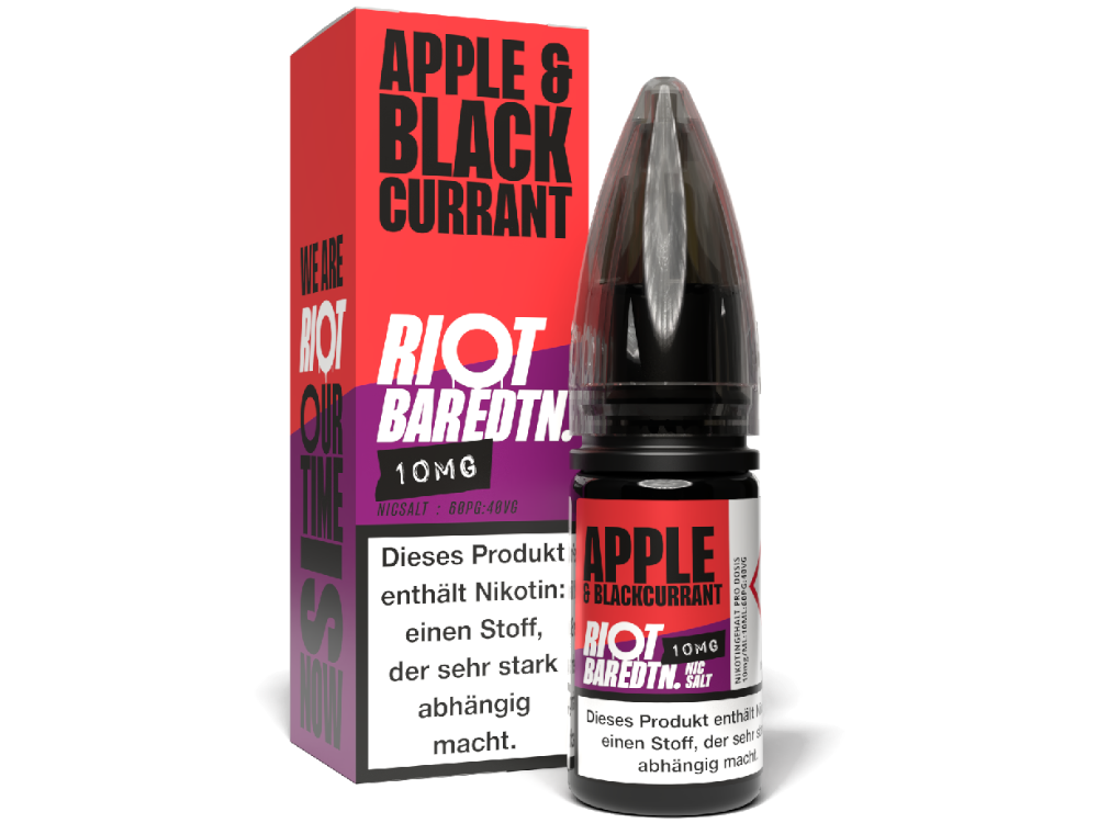 50x Riot Squad - BAR EDTN. - Apple Blackcurrant - Nikotinsalz Liquid 10 mg/ml