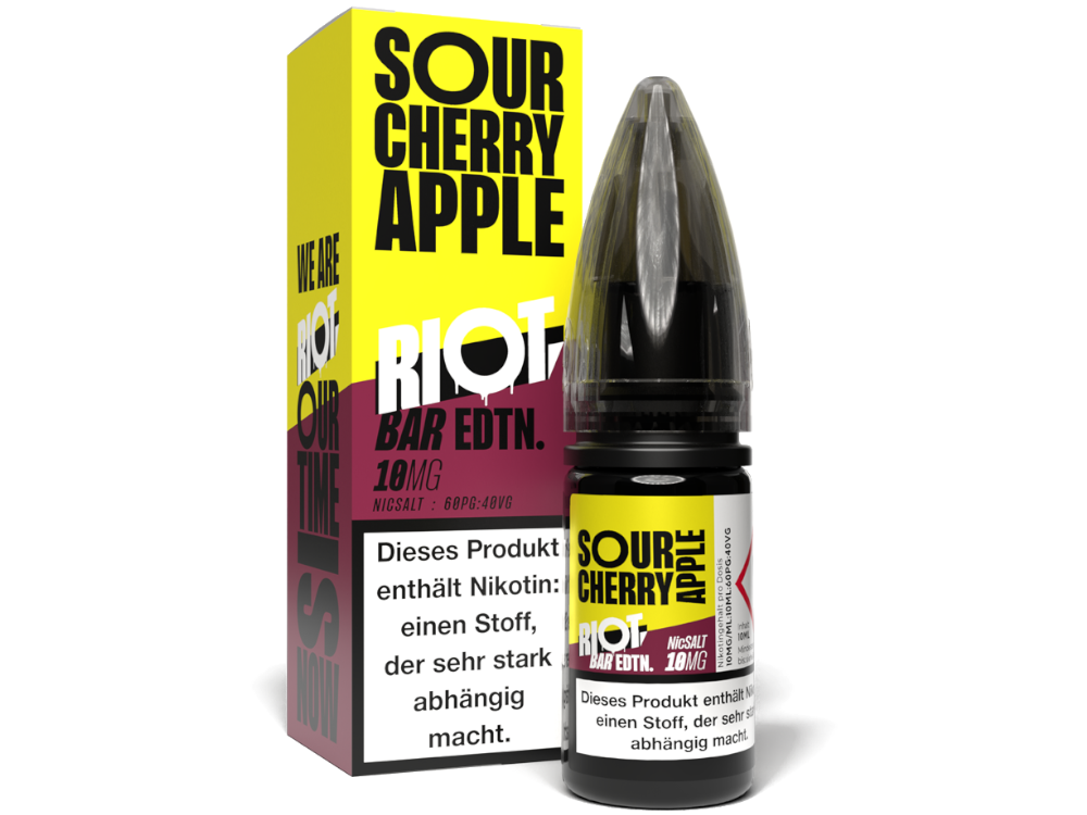 50x Riot Squad - BAR EDTN. - Sour Cherry Apple - Nikotinsalz Liquid 10 mg/ml