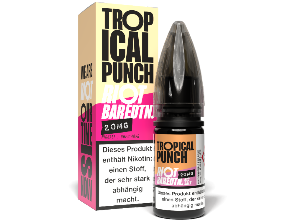 50x Riot Squad - BAR EDTN. - Tropical Punch - Nikotinsalz Liquid 20 mg/ml