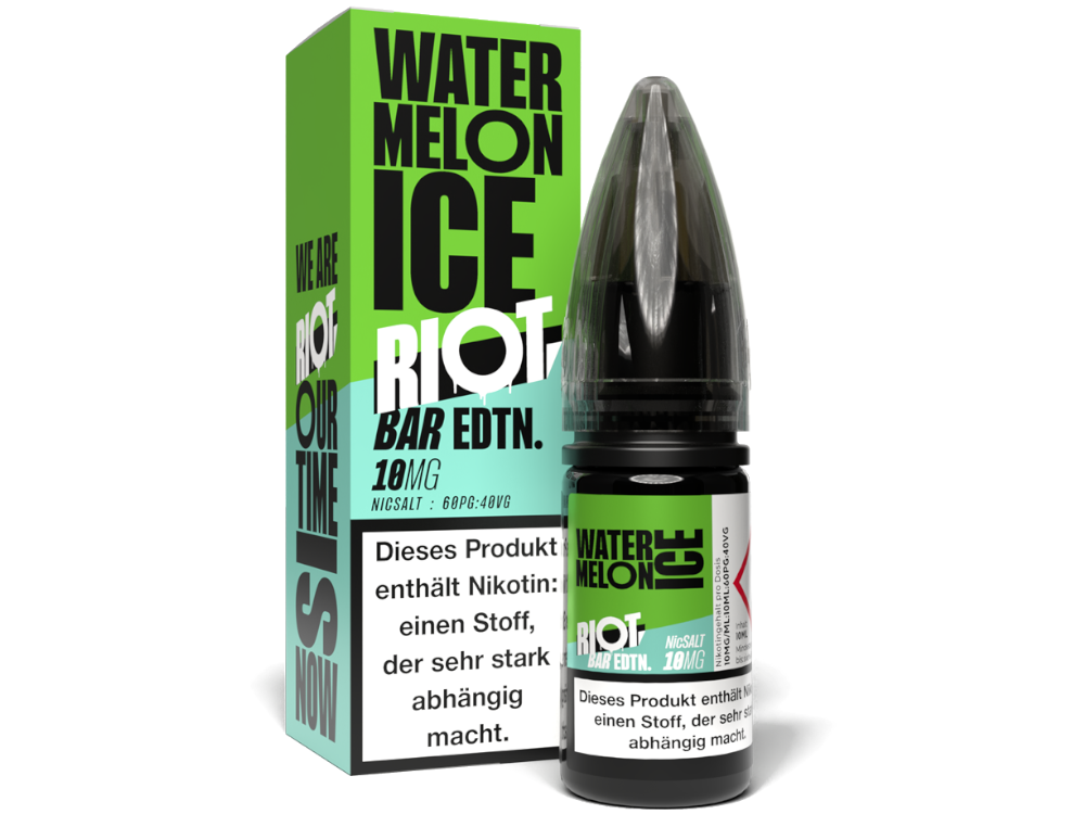 50x Riot Squad - BAR EDTN. - Watermelon Ice - Nikotinsalz Liquid 10 mg/ml