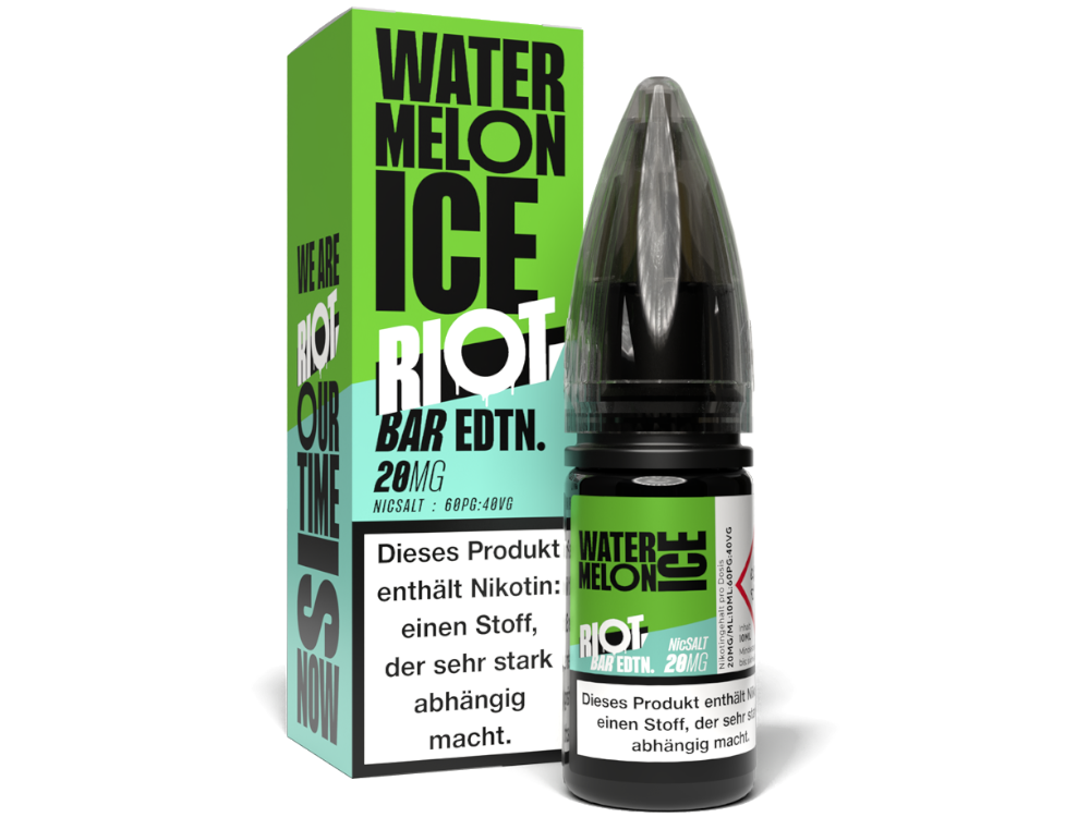 50x Riot Squad - BAR EDTN. - Watermelon Ice - Nikotinsalz Liquid 20 mg/ml