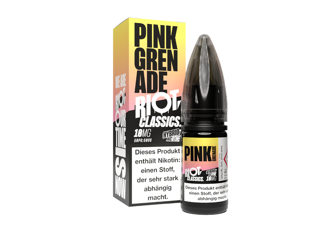 50x Riot Squad - Classics - Pink Grenade - Hybrid Nikotinsalz Liquid 10 mg/ml