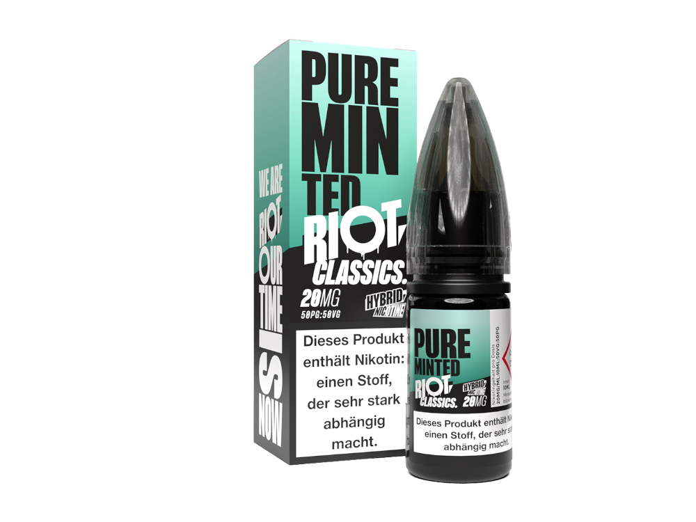 50x Riot Squad - Classics - Pure Minted - Hybrid Nikotinsalz Liquid 20 mg/ml
