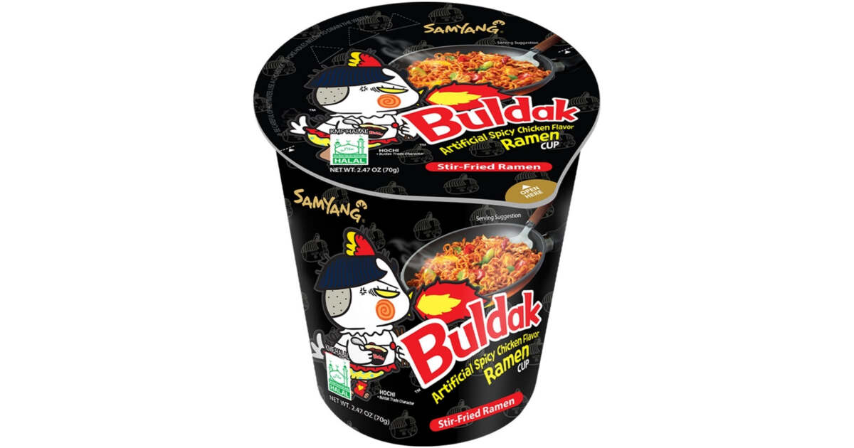 6x Samyang Buldak Hot Chicken Ramen Cup 80g
