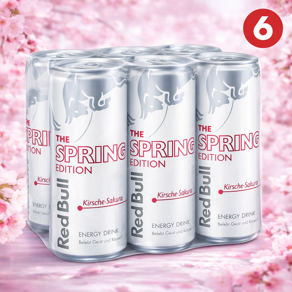 6 x Red Bull Spring Edition Kirsche-Sakura 250ml