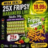 25x Fripsy Habanero Lime Chips 50g